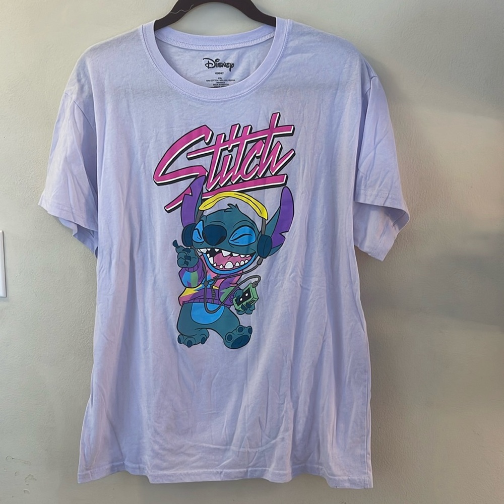 Disney Stitch headphones cassette dancing t-shirt size XXL New No tags